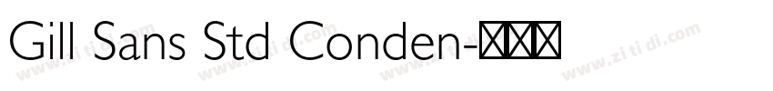 Gill Sans Std Conden字体转换